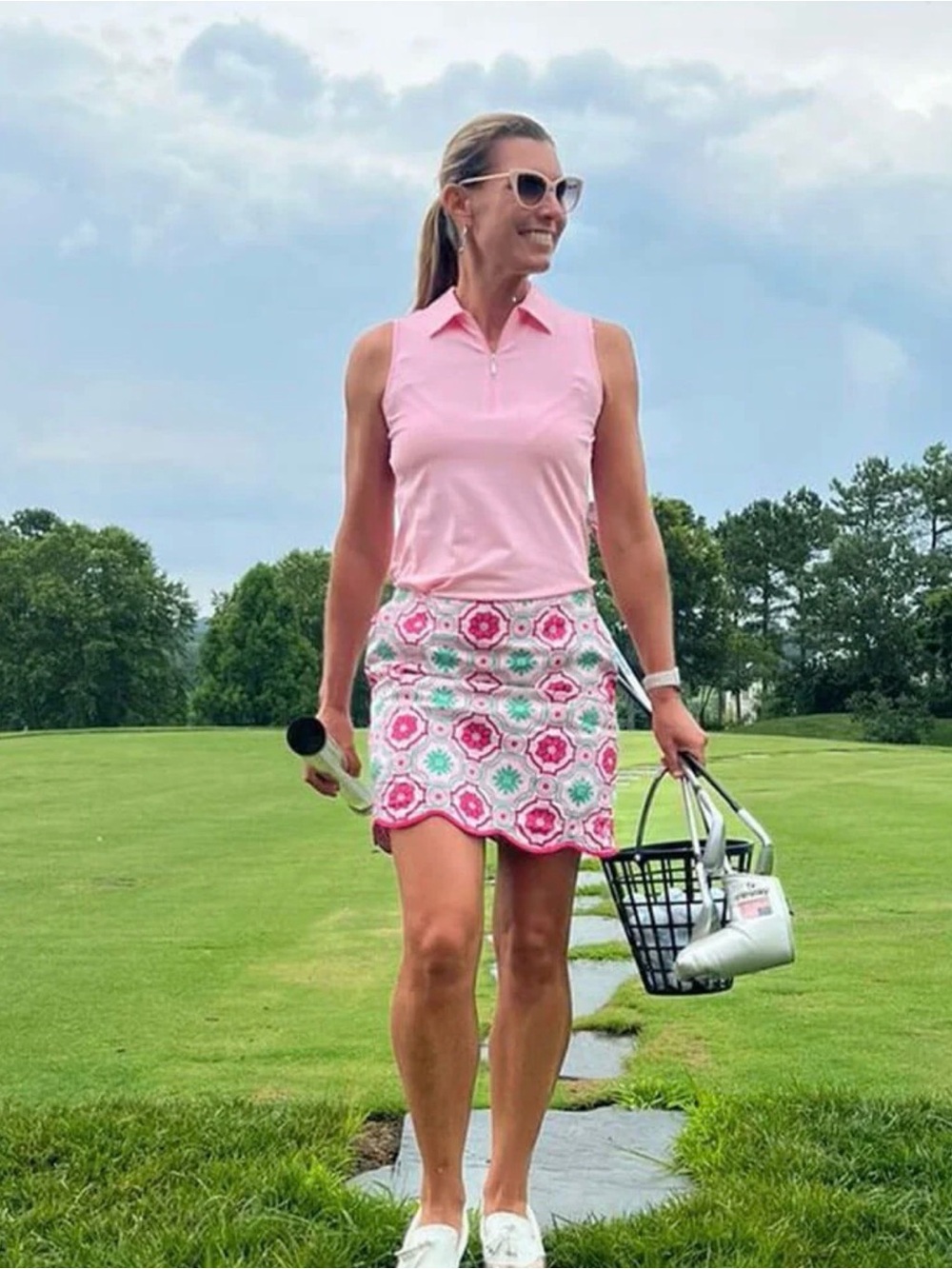 Golftini Mrs.Brightside Skort, Size 6 Long